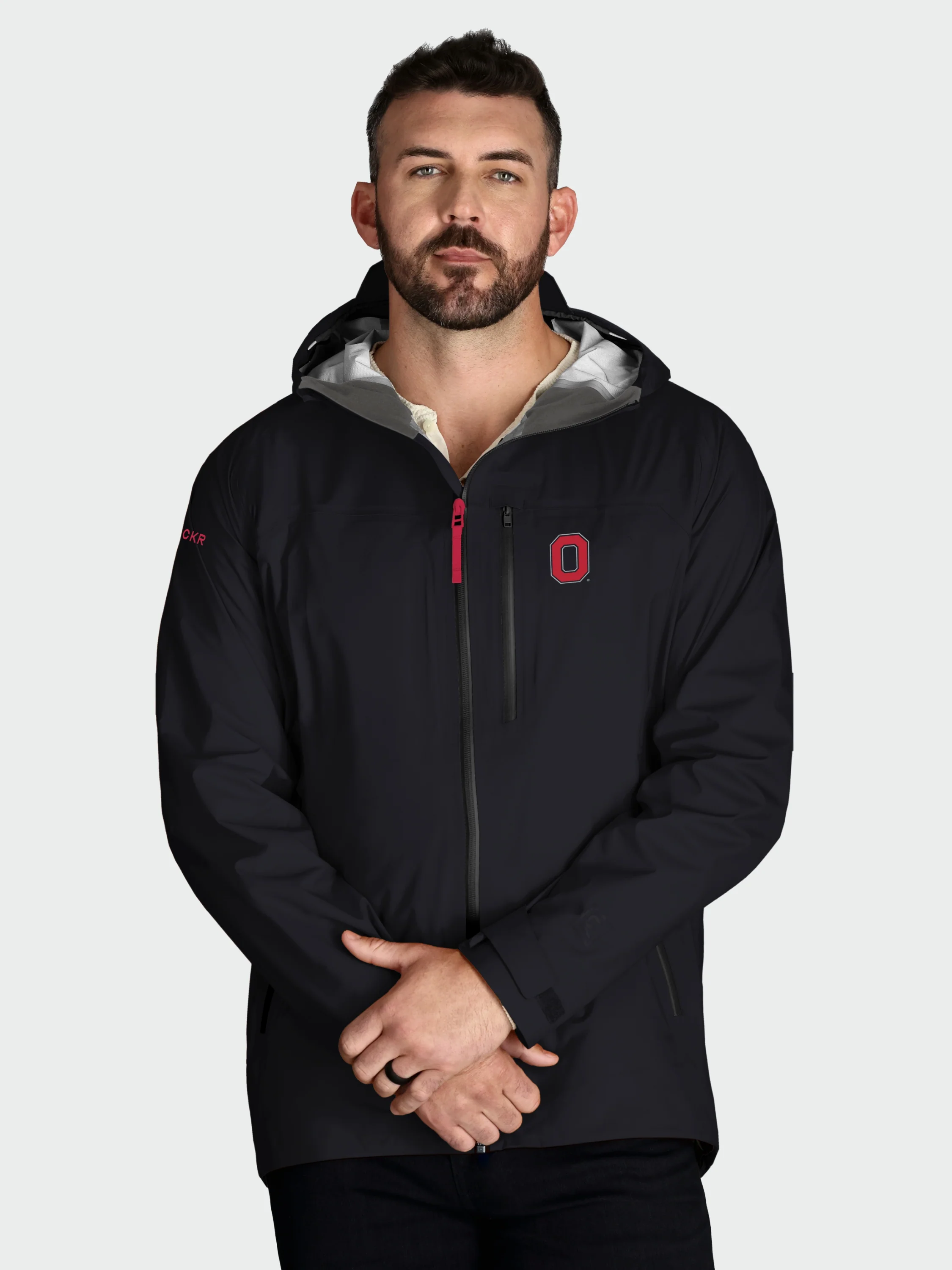 Dry One Waterproof Coat / Ohio State Buckeyes / Black - Image 3