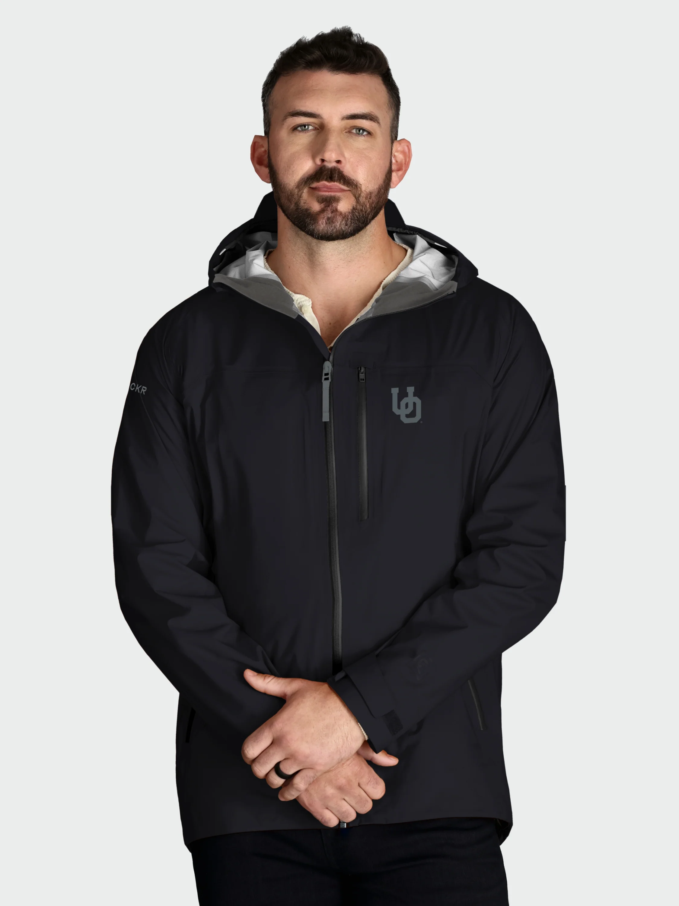 Dry One Waterproof Coat / Oregon Ducks / Black - Image 3